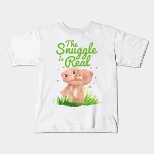 Copy of The Snuggle Is Real Kids T-Shirt